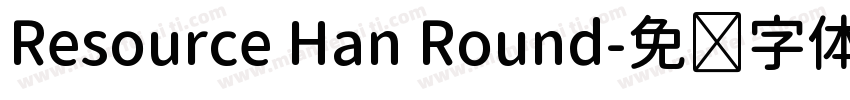 Resource Han Round字体转换